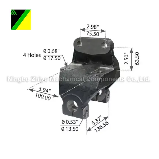Нодуларно гвожђе Лост Фоам Инвестмент Цастинг Хангер Фронт